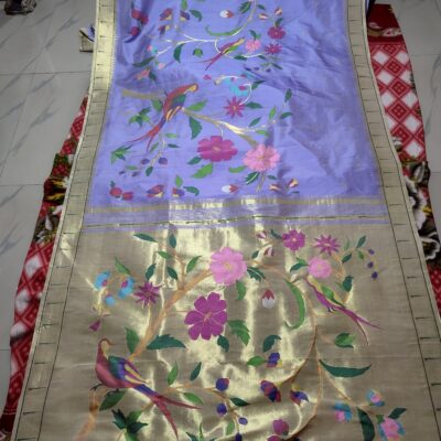 half allover brocket paithani