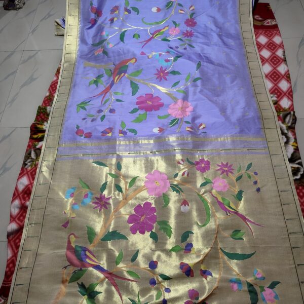 Half allover saree