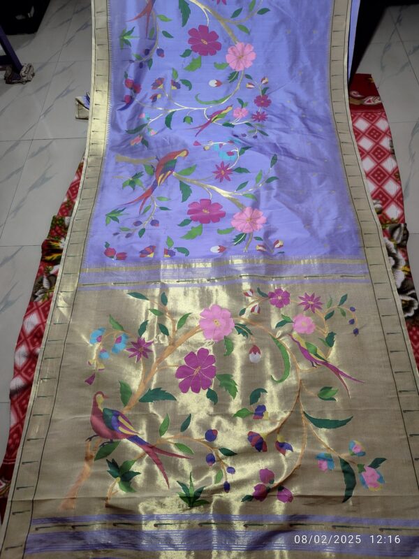 Half allover saree