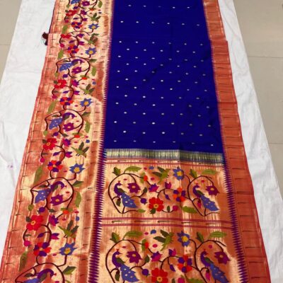 Half all-over paithani